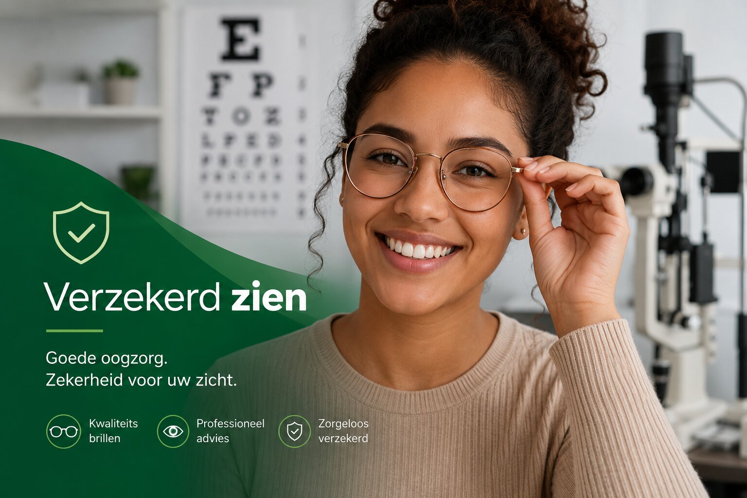Bril met verzekeringsdekking